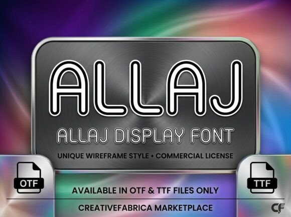 Allaj: A Futuristic Font