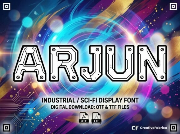 Arjun: A Futuristic Font for Web Design