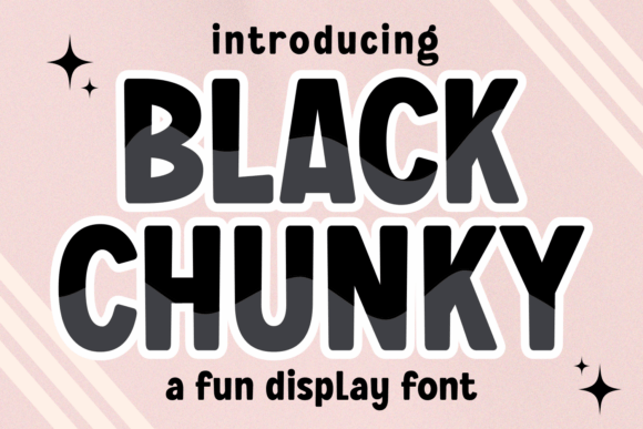 Black Chunky Font for Bold Designs