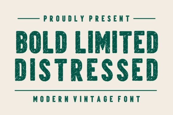 Bold Limited Distressed Font