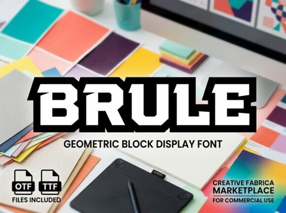 Brule Font for Bold Web Design