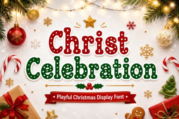 Christ Celebration Font for Holiday Branding