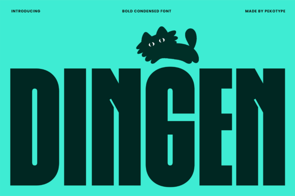 Dingen Font for Bold Editorial Design
