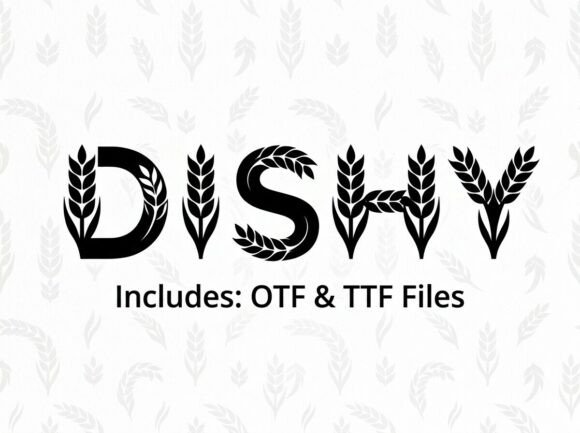 Dishy Font: A Nature-Inspired Display