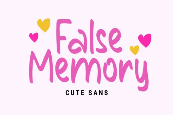 False Memory Font