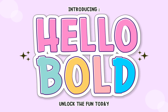 Hello Bold Font for Creative Campaigns