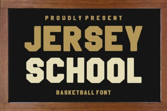 Jersey School Font for Branding Projects