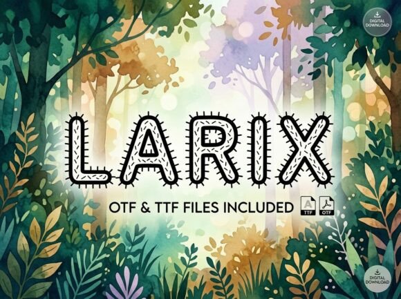 Larix: A Bold Display Font