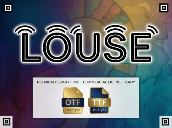 Louse Font: Modern Display Type for Crafters