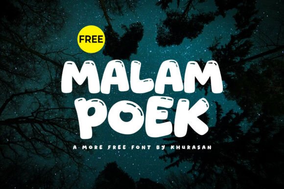 Malam Poek Font for Creative Brands