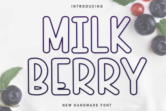 Milk Berry Font for Whimsical Branding