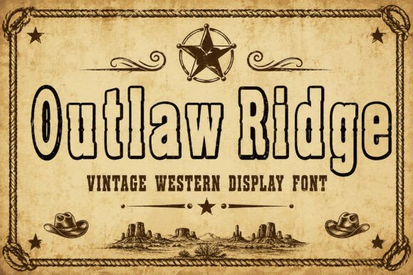 Outlaw Ridge Font for Bold Branding