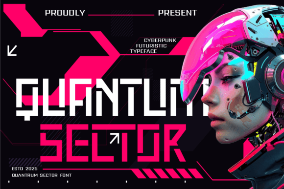 Quantum Sector Font for Creative Makers