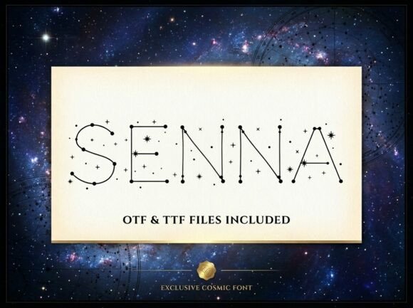 Senna: A Celestial Display Font