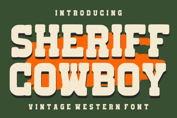 Sheriff Cowboy Font for Bold Branding