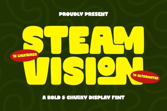 Steam Vision Font for Creative Projects
